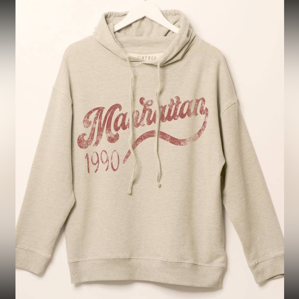 PROMESA MANHATTAN VINTAGE SWEATSHIRT HOODIE ❤️NEW COLLECTION IN STORES❤️